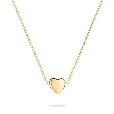 Kette mit Anhänger TAMARIS "Schmuck Geschenk Edelstahl Halskette Bold Hearts Herz", gold (gelbgoldfarben), Halsketten, Damen, Edelstahl, L: 45cm B: 5mm, B:5mm Image