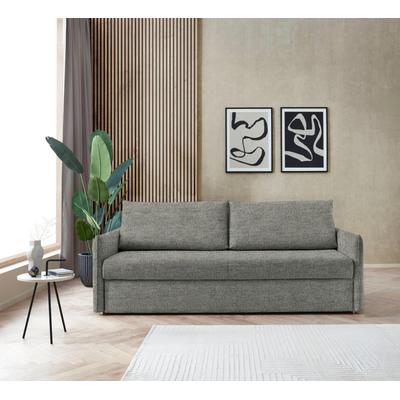 Schlafsofa BALI "Pisa", grau, B:222cm H:93cm T:98cm, 100% PES, Sofas, mit 3 Matratzenarten, Lattenrost, stabiles Untergestell Image