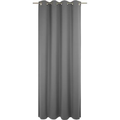 Vorhang WIRTH "Dim out", grau, B:142cm H:265cm, Polyester, Gardinen, nach Maß Image