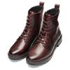 Schnürstiefelette ARA "CAMBRIDGE", Damen, Gr. 6,5, rot (dunkelrot), Glattleder, unifarben, klassisch,elegant, Schuhe, Business Stiefel in Bequemweite G (= weit)