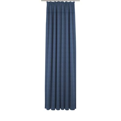 Vorhang WIRTH "Wiessee", blau, B:150cm H:255cm, Baumwolle, Leinen, Modal, Gardinen, nach Maß Image