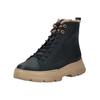 Schnürstiefelette PAUL GREEN "Paul Green Stiefelette Nubukleder", Damen, Gr. 38,5, blau (ocean), Nubukleder, casual, Schuhe