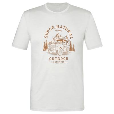 super.natural - Landi Bio Jersey Tee - Merinoshirt Gr S weiß/ kangaroo Image