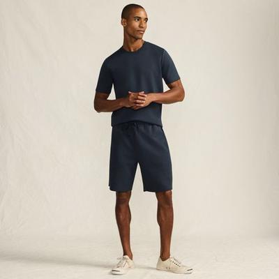 Luxe Shorts, Men, size: 28-30, regular, Blue, Cotton/Polyester/Poly-blend, by Lands' End
