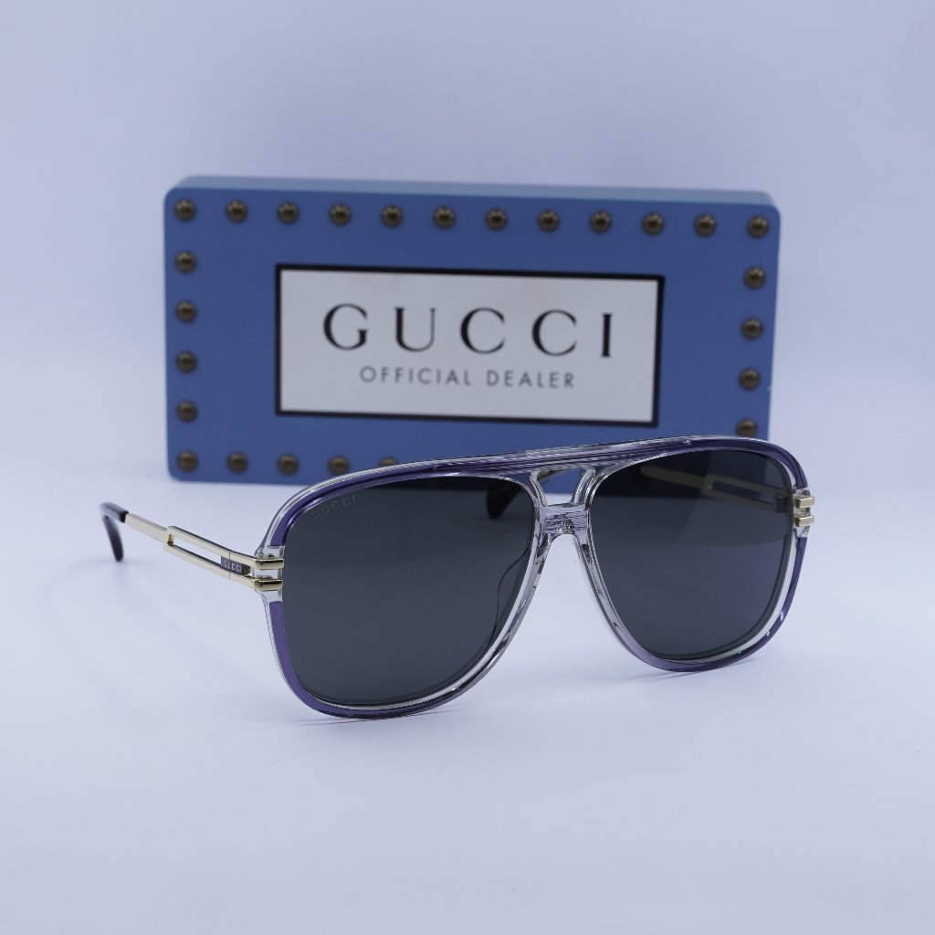 Gucci Accessories | Final Price! Gucci Gg1105s 001 Grey/Gold/Grey Sunglasses | Color: Gold/Gray | Size: 63 - 12 - 145