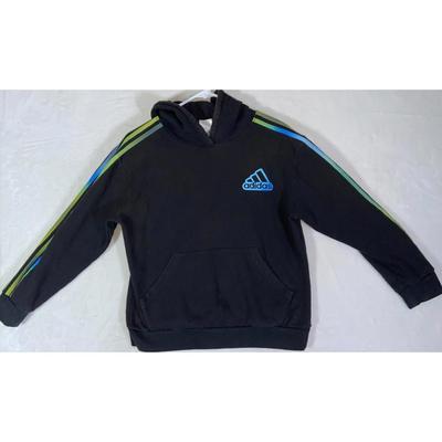 Adidas Shirts & Tops | Adidas Big Boys Long Sleeve Game Fade 3 Stripes Pullover Hoodie 4801 L 14/16 | Color: Black | Size: Lb