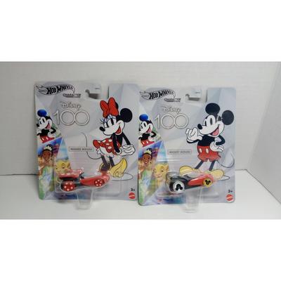 Disney Toys | 2pk Hot Wheels Disney 100 Years Mickey & Minnie Mouse Character Car 2023 Release | Color: Yellow | Size: 1:64