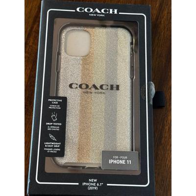 Coach Cell Phones & Accessories | Genuine Oem Coach Protective Case For Iphone 11 6.1" Americana Glitter Silver | Color: Gold/Silver | Size: 6.1"