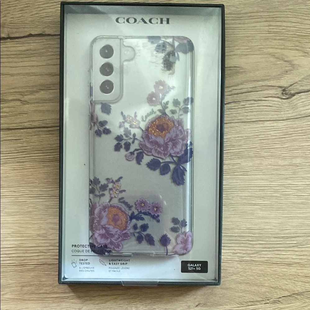 Coach Cell Phones & Accessories | Coach Floral Phone Case For Samsung Galaxy S21 +5g Purple | Color: Purple | Size: Galaxy S21