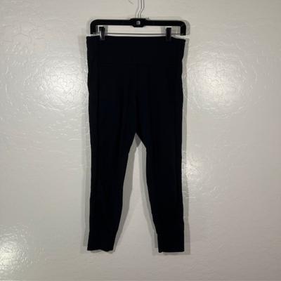 Athleta Pants & Jumpsuits | Athleta Essex Hybrid Tight Leggings Womens Medium Petite Mp Black Gym Workout | Color: Black | Size: Pm