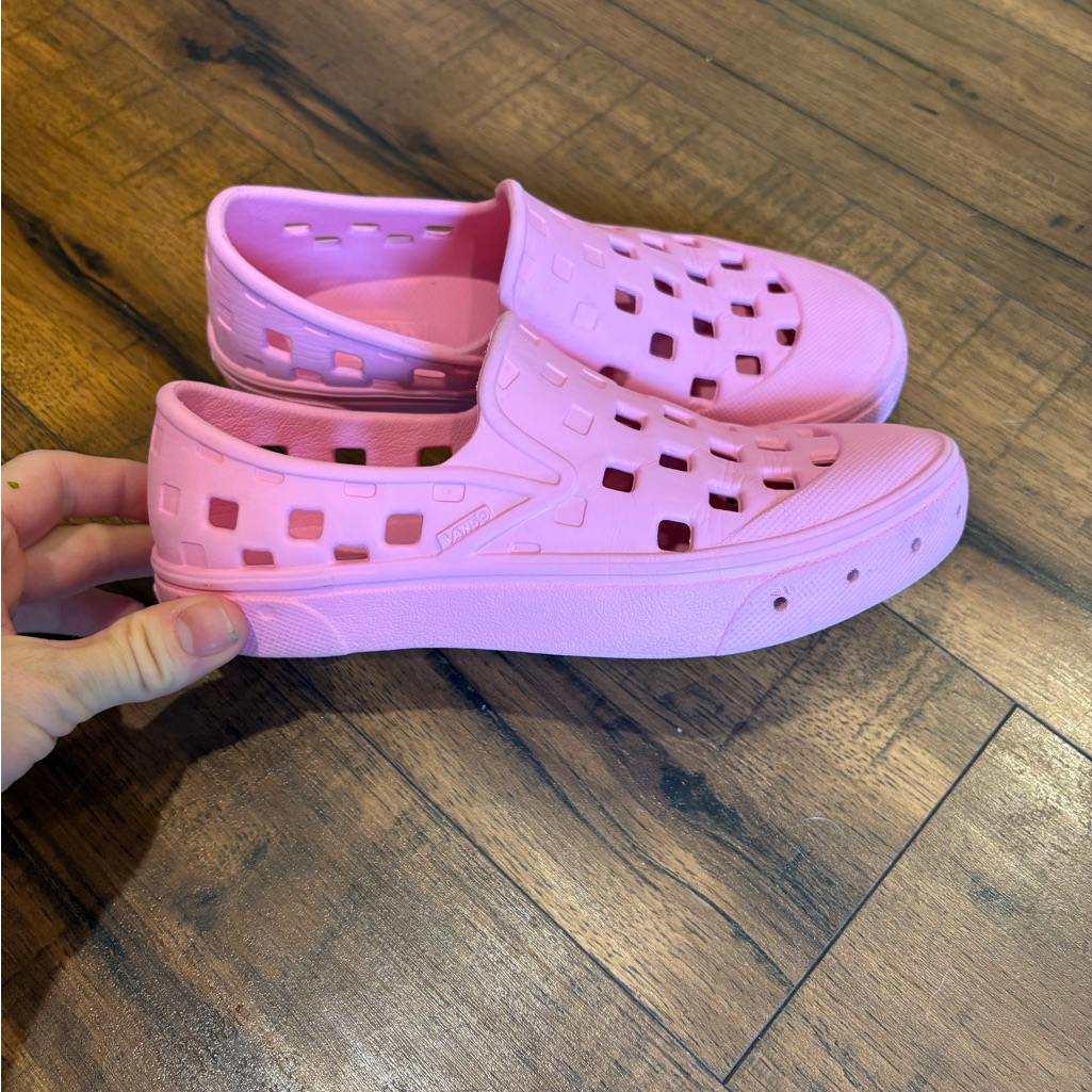 Vans Shoes | Vans Slip On Trk Trek Kids Shoes Size 3 Lightweight Water Sandals Pink | Color: Pink | Size: 3g