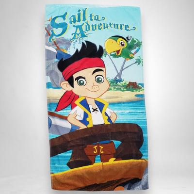 Disney Bath | Vintage Disney Jake And The Never Land Pirates Beach Towel 28x55 Blue Bath Pool | Color: Blue/Green | Size: Os