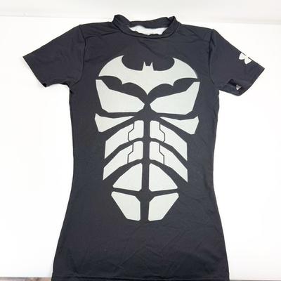 Under Armour Shirts & Tops | Under Armour Kids Black Heatgear Batman Compression Shirt Size Youth Small | Color: Black/Gray | Size: Sb