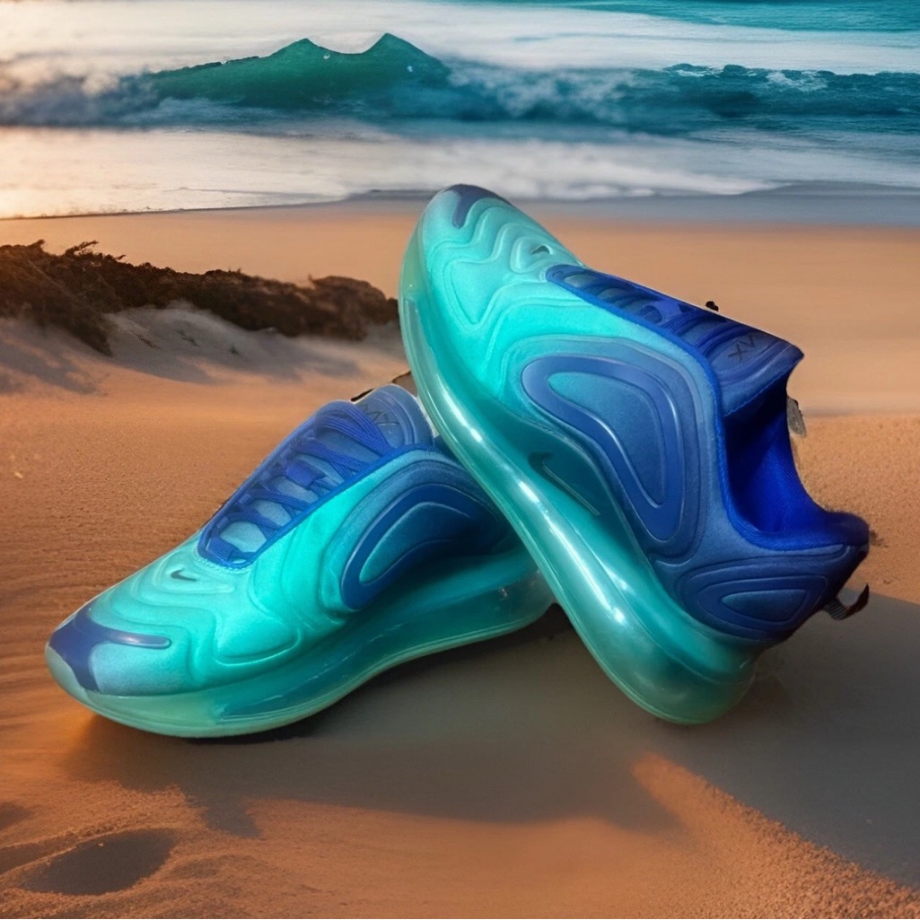 Nike Shoes | Women’s Size 8 -Nike Air Max 720 Sea Forest Ao2924-400. Blue And Teal Nike Shoe | Color: Blue | Size: 8