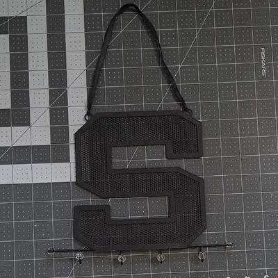 Urban Outfitters Storage & Organization | Black Letter S Wall Hanging Jewelry Organizer | Color: Black | Size: 9.5" X 8"