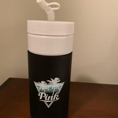 Pink Victoria's Secret Dining | Victorias Secret Water Bottle | Color: Blue/White | Size: Os