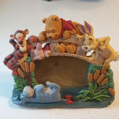 Disney Accents | Winnie The Pooh. Tigger, Piglet, Eeyore, Rabbit Disney Photo Frame | Color: Gold/Gray | Size: 8.5 X 7.25 Inches For A 3.5 Inch Photo