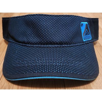 Adidas Accessories | Adidas Visor Women Osfm Aeroready Black Blue Hat Golf Sports Adjustable Outdoor | Color: Black | Size: Os