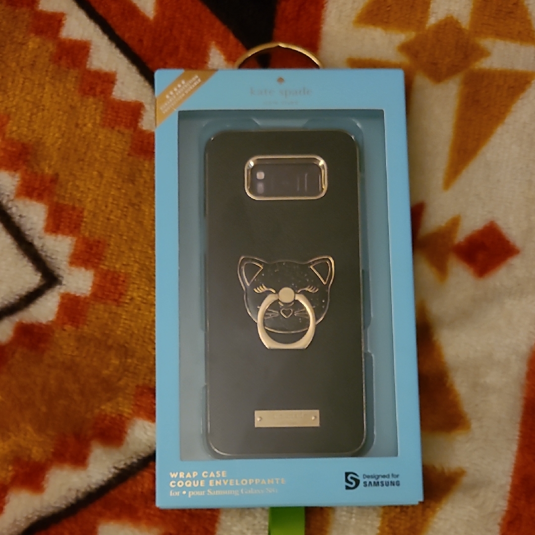 Kate Spade Cell Phones & Accessories | Kate Spade Black And Gold Panther Ring Phone Case For Samsung | Color: Black/Gold | Size: Os