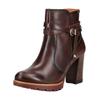 High-Heel-Stiefelette PIKOLINOS "PIKOLINOS Stiefelette Leder", Damen, Gr. 39, braun, Leder, casual, Schuhe