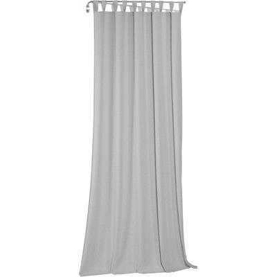 Vorhang WIRTH "Sunday", grau (hellgrau), B:142cm H:335cm, Baumwolle, Polyester, Gardinen, nach Maß Image