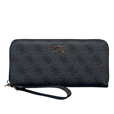 Guess Geldbörse Brenton 4G-Logo mit Griffschlaufe Coal Schwarz Damen Image