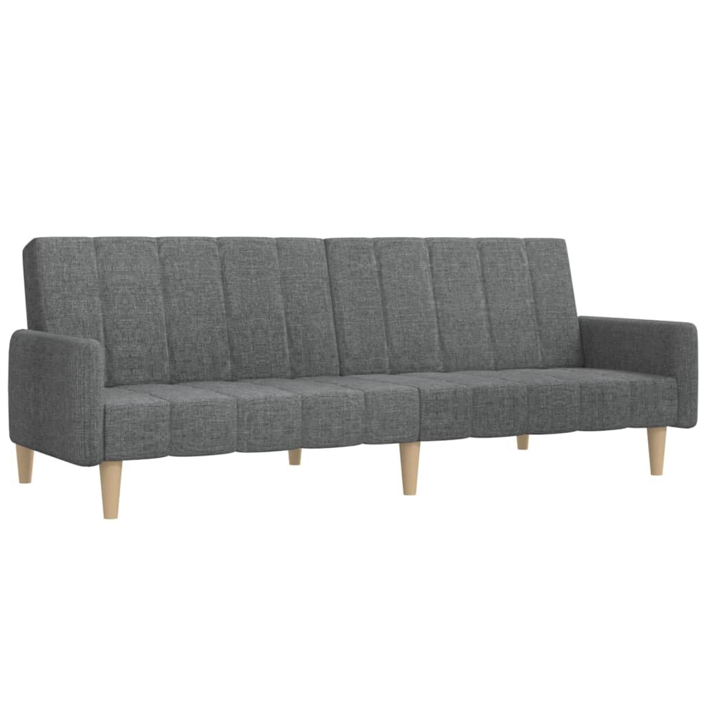 vidaXL Schlafsofa 2-Sitzer Hellgrau Stoff Image