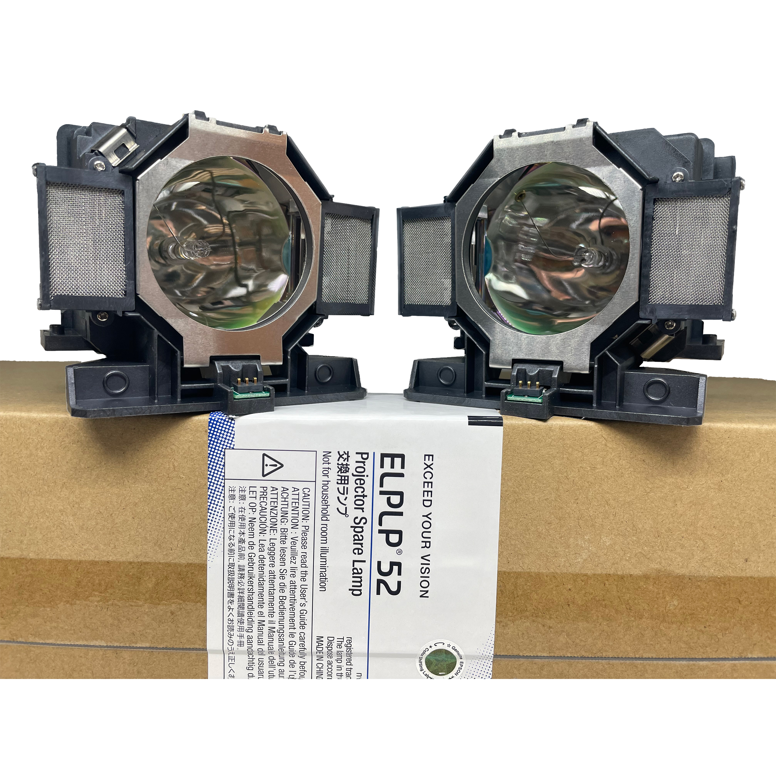 Epson Lamp & Housing TwinPack for The Epson EB-Z8050W Projector - 1 Year Warranty