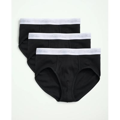 Brooks Brothers Men's Supima Cotton Low-Rise Briefs - 3 Pack | Grey | Size 2XL