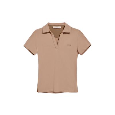 Poloshirt Pedraza knopflos sanftes braun mit gummiertem Polo Club-Logo Image