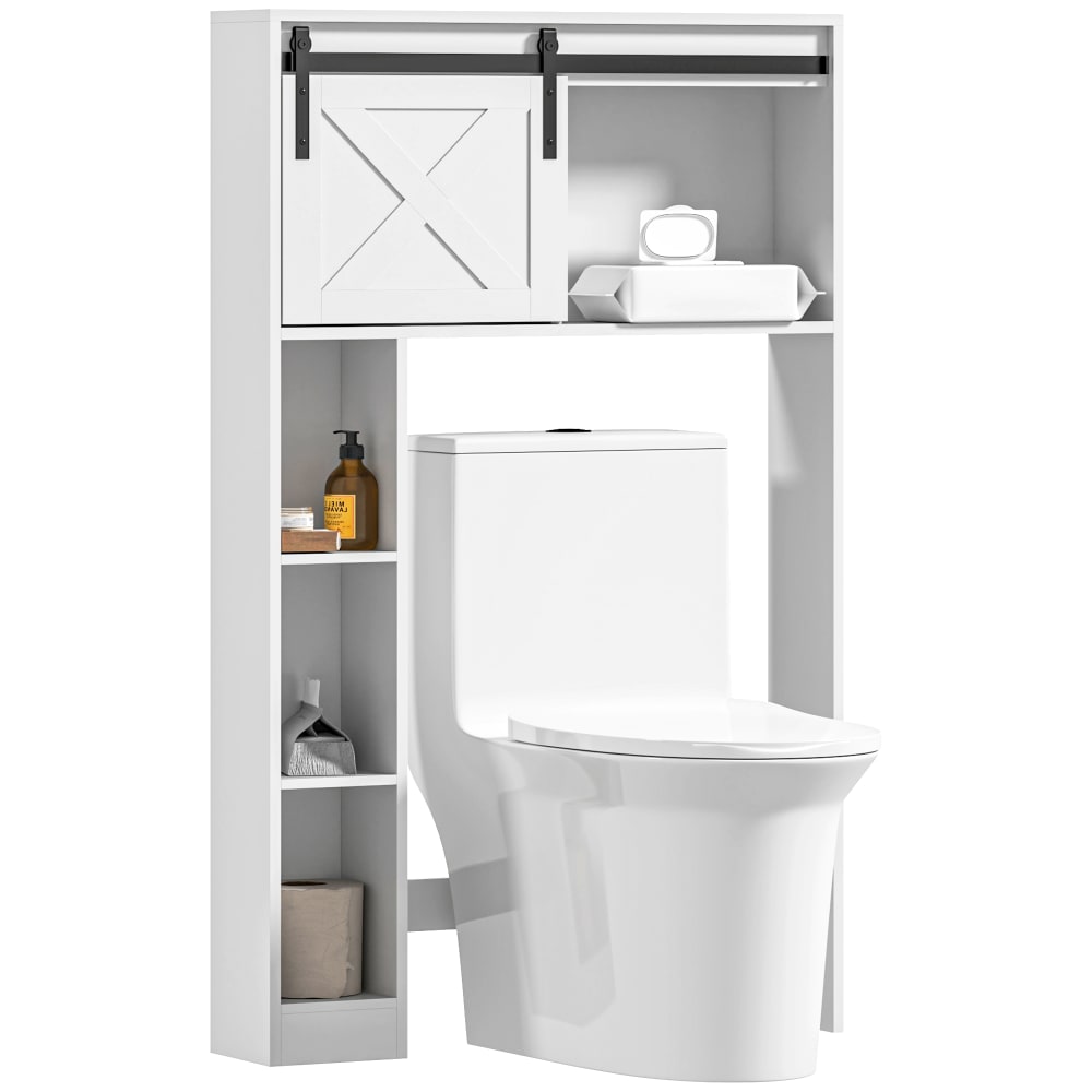 Meuble wc armoire rangement blanc