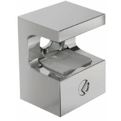 Glasbodenträger kristal zum Anschrauben, Glas 8 mm, Zamak vernickelt Image