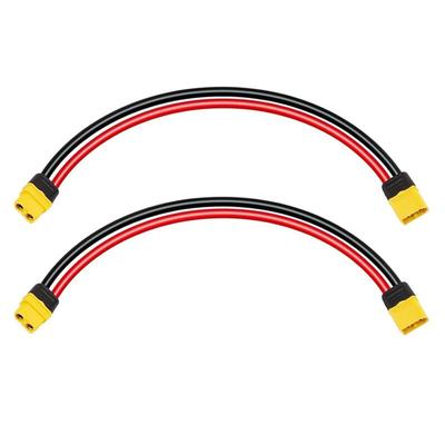 2PCS XT60 Verlängerungskabel 12AWG 1FT zu mit Männlich Weiblich Stecker für Solar Panel rc Batterie Image
