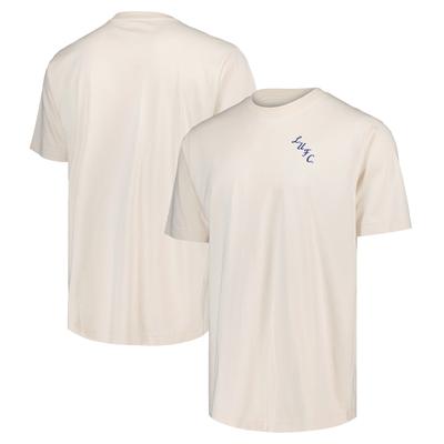 Leeds United Schweres T-Shirt mit Mono-Logo-Grafik – Natur – Unisex Image