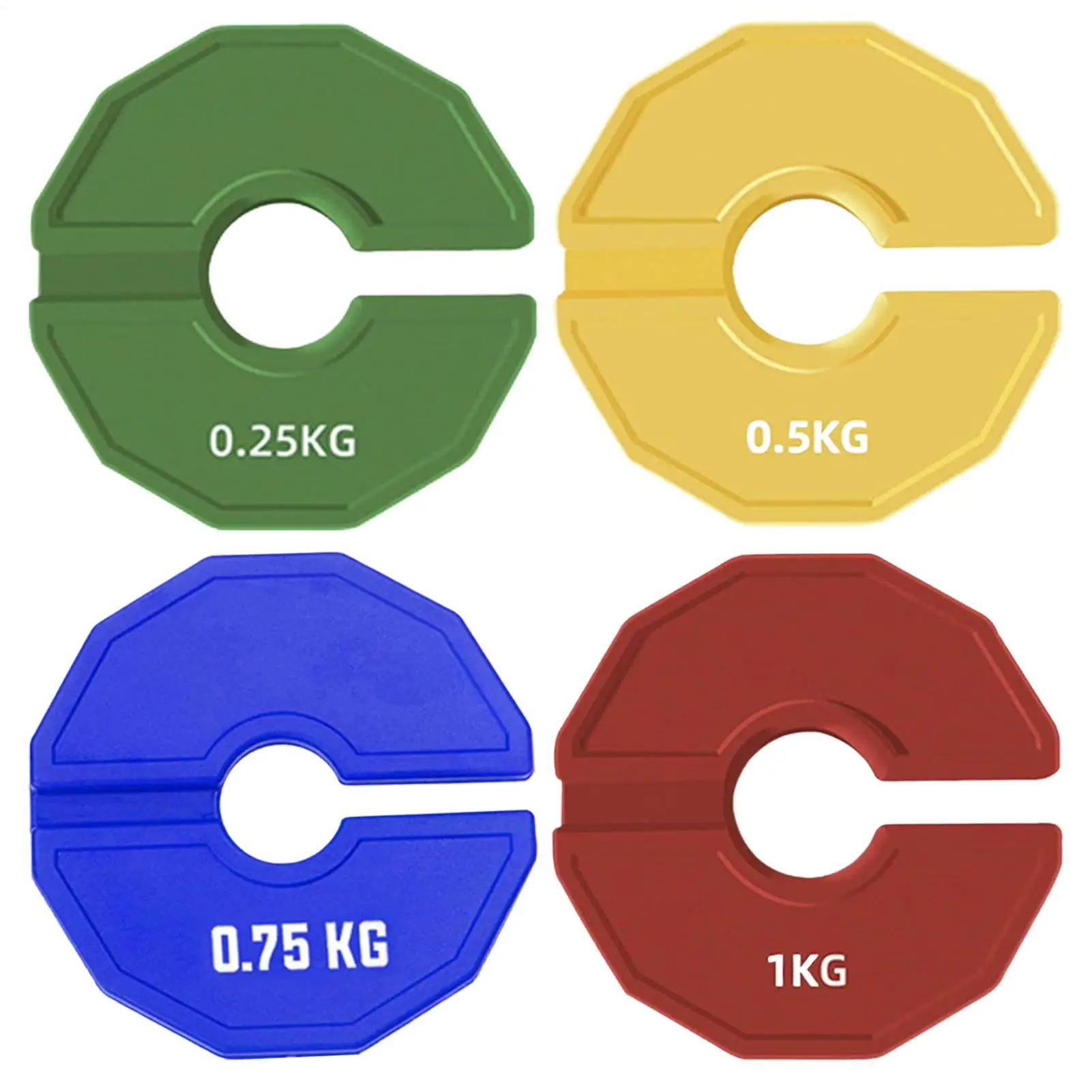 1 stücke Gummi Hantel Hantel Platte 0,25 KG/0,5 KG/0,75 KG/1 KG Langhantel Platten 1,37 Zoll Loch Kraft Training Langhantel Platten