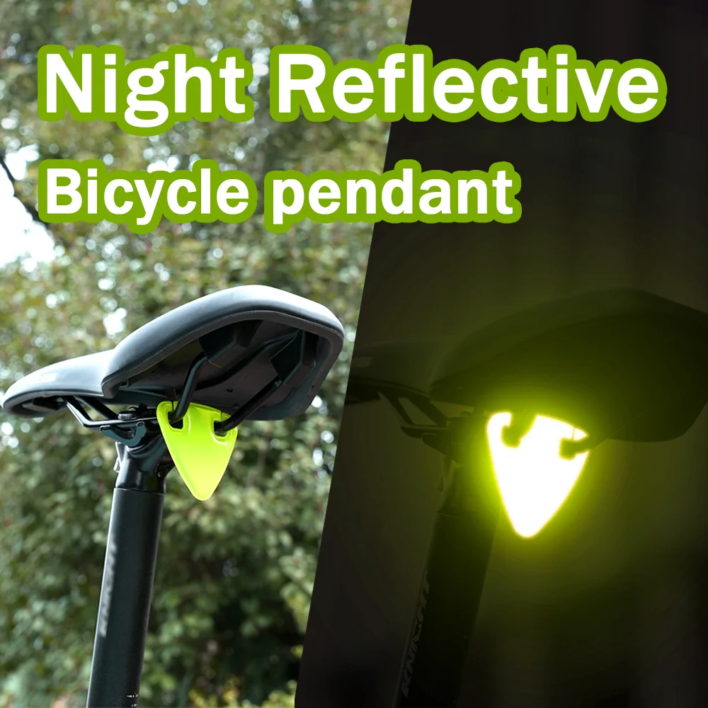 Bicycle reflective Seat cushion pendant emergency night riding safety warning sticker mountain road bike riding equipment Image