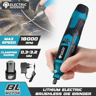 18000RPM Mini Brushless Electric Drill Wireless Mini Handheld Drill Rotary Tools Woodworking Engraving Pen Tools for 12V Battery