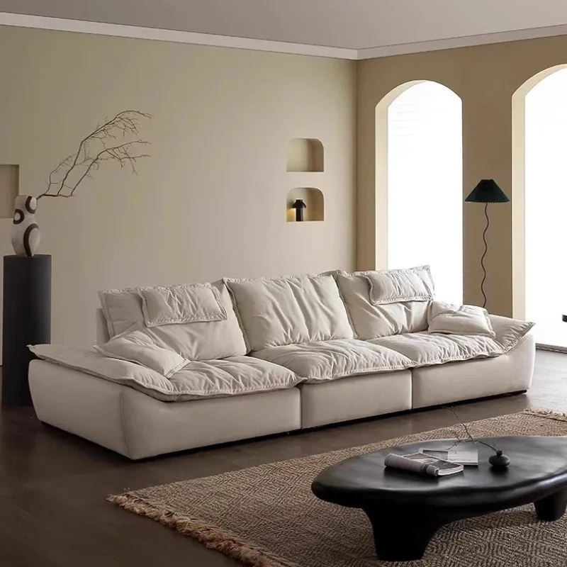 Handwerk Weiß Wohnzimmer Sofas Klassische Designer Nordic Moderne Wohnzimmer Sofa Blase Bequeme Boden Muebles Home Möbel Image