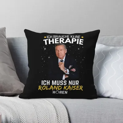 Roland Kaiser RIP Quadratischer Kissenbezug, Polyester, Leinen, Samt, Muster, Reißverschluss, Dekor, Heimkissenbezug Image