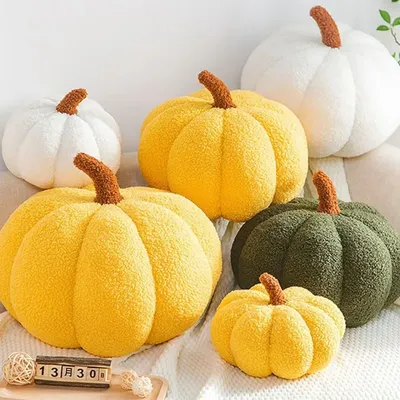 Weiche Kürbis Kissen Fleece gefüllte Sofa Kissen Schlafzimmer Dekoration Kinder Geschenke Halloween Dekoration Plüschtiere Spielzeug Outdoor-Kissen Image