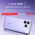 Cubot A40 Smartphone Android 15, 12 GB di RAM (4 GB + 8 GB espandibili), 256 GB di ROM, schermo da 6,88 pollici a 120 Hz, octa-core, fotocamera da 48 MP, batteria da 5100 mAh, NFC, Face ID Doppia SIM