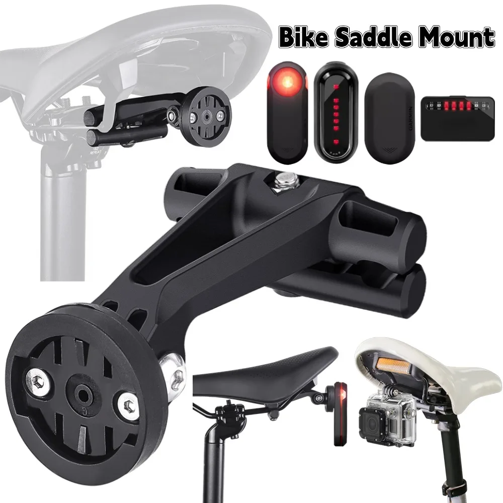 MTB Fahrrad Sattel Schiene Rücklicht Halterung Sattelstütze Montieren Stoßfest Radfahren Fahrrad Rücklicht Ständer Halter für Garmin Varia Radar Image