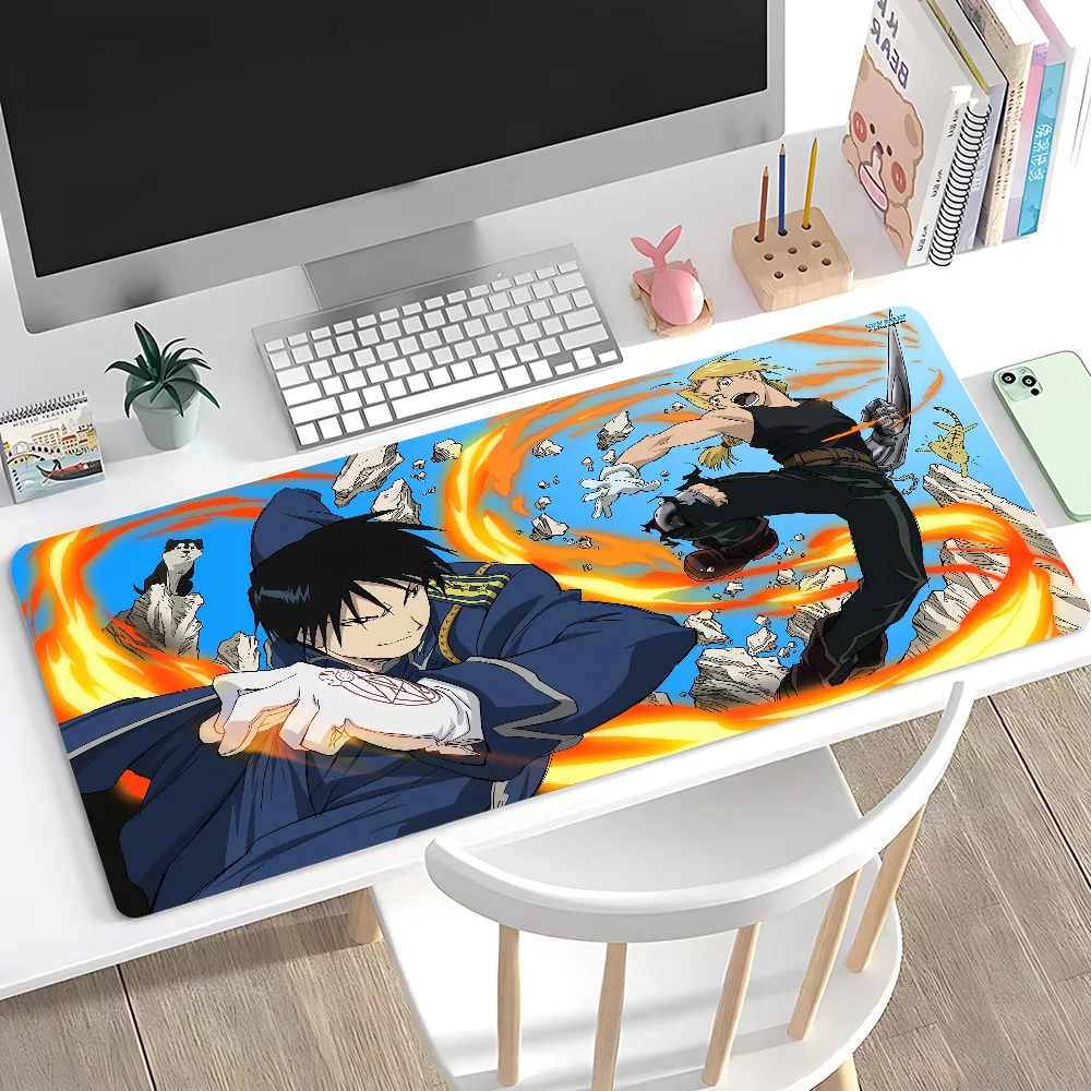 Anime F-Fullmetal A-Alchemist Mauspad, großes Anti-Rutsch-Mauspad, genähte Kanten, langlebig, für Schreibtisch, Laptop, Gaming ​ Tastaturpad XXL Image