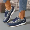 Frühling und Herbst Mode Frauen Casual Schuhe 2024 Neue Runde Kopf Gedruckt Vordere Spitze Up Design Frauen Turnschuhe Schuhe Größe 36-41