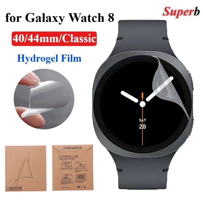 Hydrogel-Folie für Samsung Galaxy Watch 8 40/44 mm, weiches TPU, kratzfeste Displayschutzfolien für Samsung Watch 8 Classic 46 mm Image