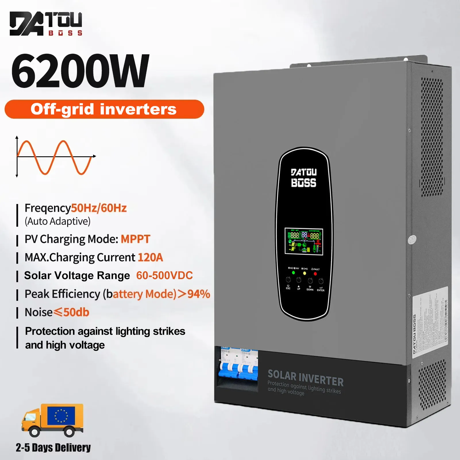 DATOUBOSS DT-48V6200W onduleur solaire MPPT grille sortie d