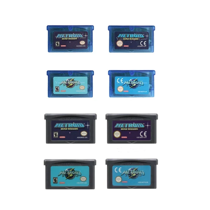 GBA Game Cartridge 32 Bit Video Game Console Card Metroid Series Fusion Zero Mission USA/EUR For GBA/SP/DS