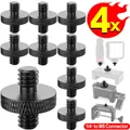 Adattatore in metallo filettato da 1/4 "maschio a 1/4" Adattatore per vite doppia maschio da 1/4 pollici Supporta supporto per treppiede Vite connettore fotocamera