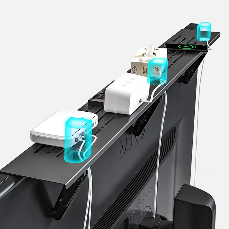 Faltbare Computer Monitor Rack TV Set-Top Box Halter Regal Monitor Bildschirm Halterung Router Remote Stand Lagerung TV Top rack Regal