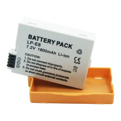 7,2 V 1800 mAh Li-Ion LP-E8 LPE8 wiederaufladbarer Digitalkamera-Akku für Canon EOS 550D 600D 650D 700D X5 X6i Rebel T5i